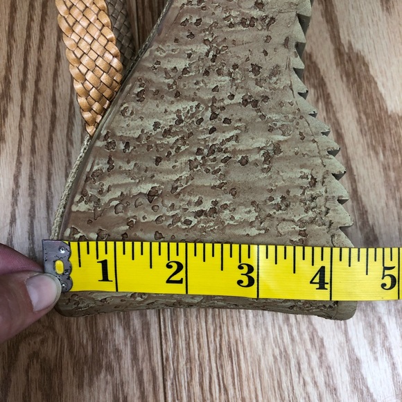 FUNKY CHUNKY Dark Tan Woven Platform Sandals - Picture 7 of 10